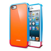【iPhoneSE(第1世代)/5s/5 ケース】Linear POPs (Orange)