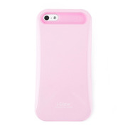 【iPhoneSE(第1世代)/5s/5 ケース】i-Glow Pastel Case with TCS Pastel Pink