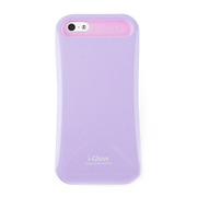 【iPhoneSE(第1世代)/5s/5 ケース】i-Glow Pastel Case with TCS Pastel Purple