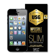 【iPhoneSE(第1世代)/5s/5c/5 フィルム】USG ITG Slim - Impossible Tempered Glasss