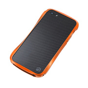 【iPhone5s/5 ケース】CLEAVE CRYSTAL BUMPER METALIC ＆ CARBON EDITION (Monaco Orange)