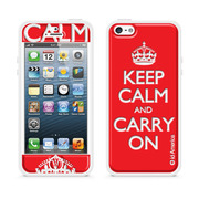 【iPhoneSE(第1世代)/5s/5 ケース】Cushi Plus KEEP CALM (Red)