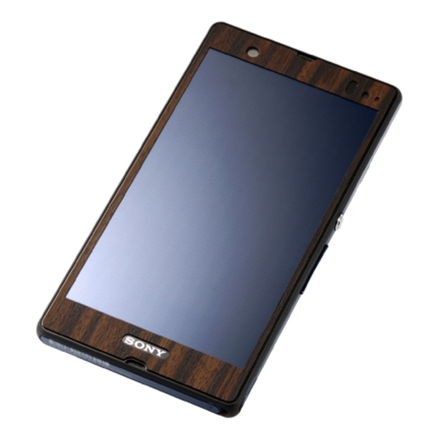 【XPERIA Z スキンシール】WOODEN PLATE for Xperia Z 黒檀goods_nameサブ画像