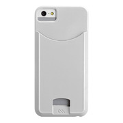 【iPhoneSE(第1世代)/5s/5 ケース】Barely There ID Case (Glossy White)