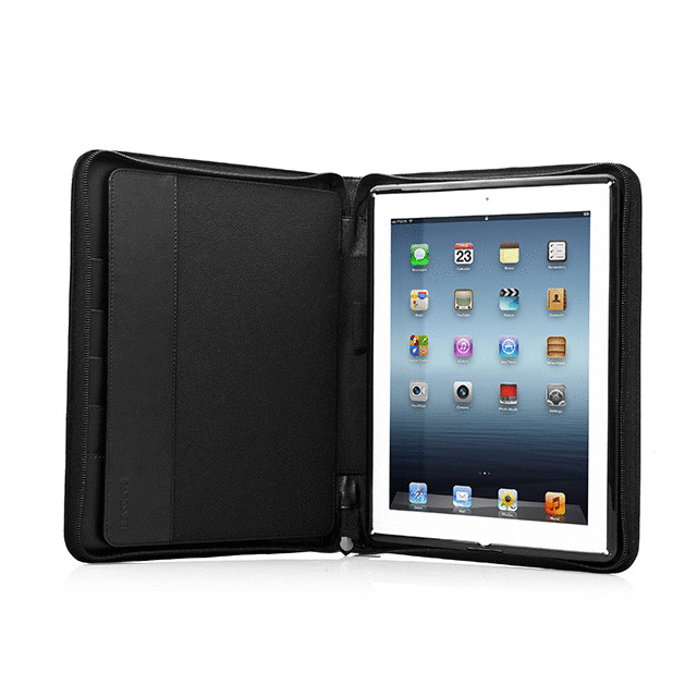 【iPad(第3世代/第4世代) iPad2 ケース】Folder Case Zip Lapa, Blackサブ画像