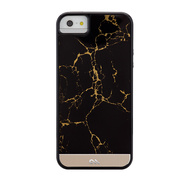 【iPhoneSE(第1世代)/5s/5 ケース】Crafted Case Gemstone, Gold Jet (Black/Gold)