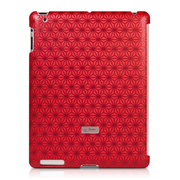 【iPad(第3世代/第4世代) ケース】New iPad Embossed Red