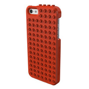 【iPhone5s/5 ケース】LEGO brick compatible case レッド