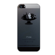 【iPhoneSE(第1世代)/5s/5 ケース】iTattoo Fruits Sofa BLACK