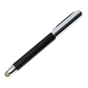Carbon Touch Pen with Ballpoint Pen (ブラックカーボン＆シルバー)