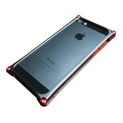 【iPhone5s/5 ケース】Smart HYBRID (Red1×Black)