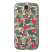 【GALAXY S4 ケース】CollaBorn Love Camouflage