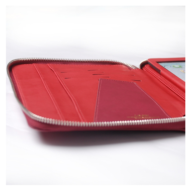 【iPad mini(第1世代) ケース】Crimson folio case PUレザー(ダークレッド)サブ画像