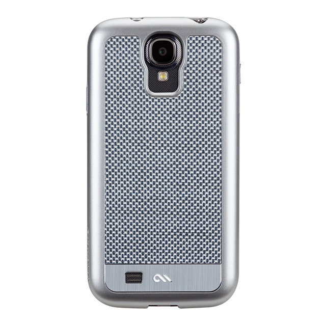 【GALAXY S4 ケース】Crafted Case CARBON FIBER, Silver