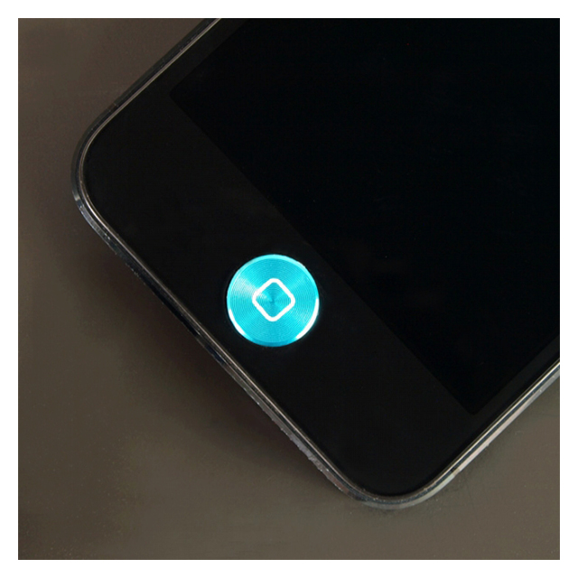 ホームボタンアルミプレート：プレミアム for iPhone/iPad ターコイズサブ画像