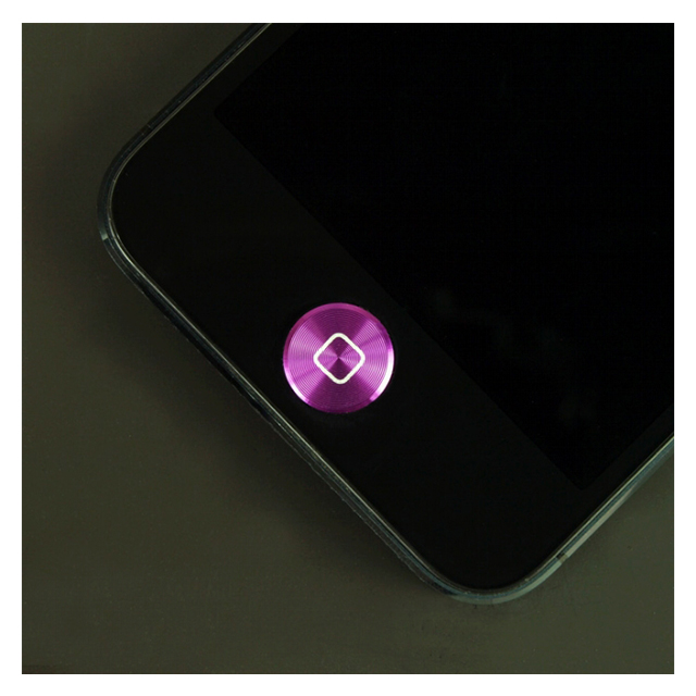 ホームボタンアルミプレート：プレミアム for iPhone/iPad ロイヤルパープルサブ画像