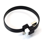 2A USBカラーケーブル（ブラック）