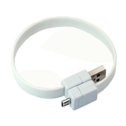 2A USBカラーケーブル（ホワイト）