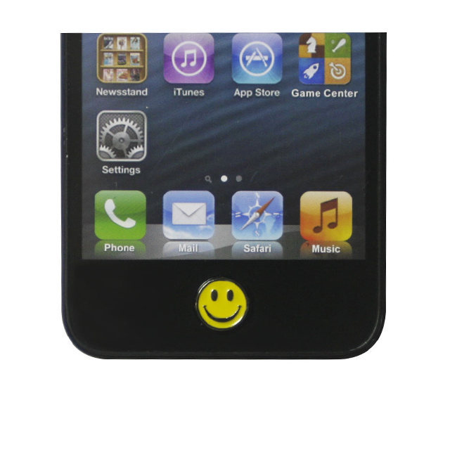 iCharm Home Button Accessory ”Smile”イエローサブ画像