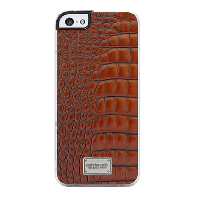 【iPhoneSE(第1世代)/5s/5 ケース】Classique Snap Case Leather (Croco Tan)