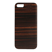 【iPhoneSE(第1世代)/5s/5 ケース】Real wood case Genuine Ebony ブラックフレーム