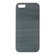 【iPhoneSE(第1世代)/5s/5 ケース】Real wood case Vivid Bolivar blue ブラックフレーム