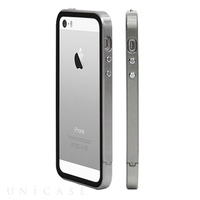 【iPhoneSE(第1世代)/5s/5 ケース】B1X Bumper Full Protection (Silver)
