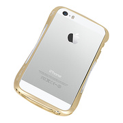 【iPhoneSE(第1世代)/5s/5 ケース】CLEAVE ALUMINUM BUMPER Mighty2 (Urban Gold/Silver Metallic)