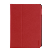 【iPad(9.7inch)(第5世代/第6世代)/iPad Air(第1世代) ケース】LeatherLook Classic with Front cover Rosso Red/Milan Black