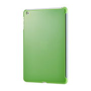 【iPad mini3/2/1 ケース】抗菌スマートバックカバー(ライム)