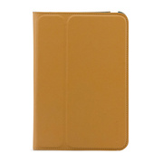 【iPad mini3/2/1 ケース】LeatherLook Classic with Front cover (キャメルブラウン/マリンブルー)