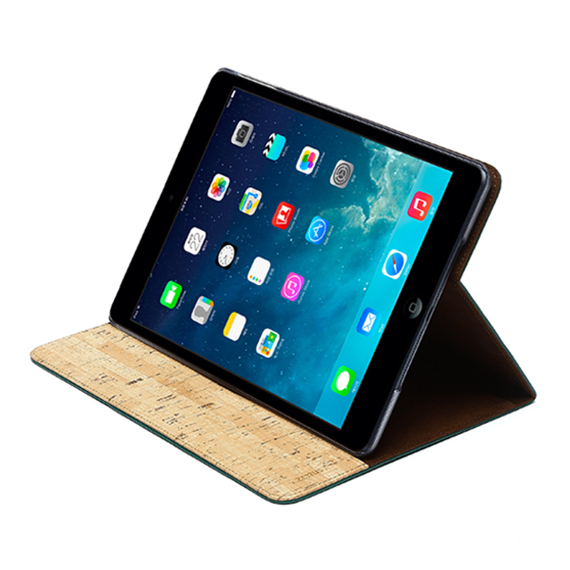 【iPad(9.7inch)(第5世代/第6世代)/iPad Air(第1世代) ケース】Masstige A-Cork Diary (グリーン)サブ画像