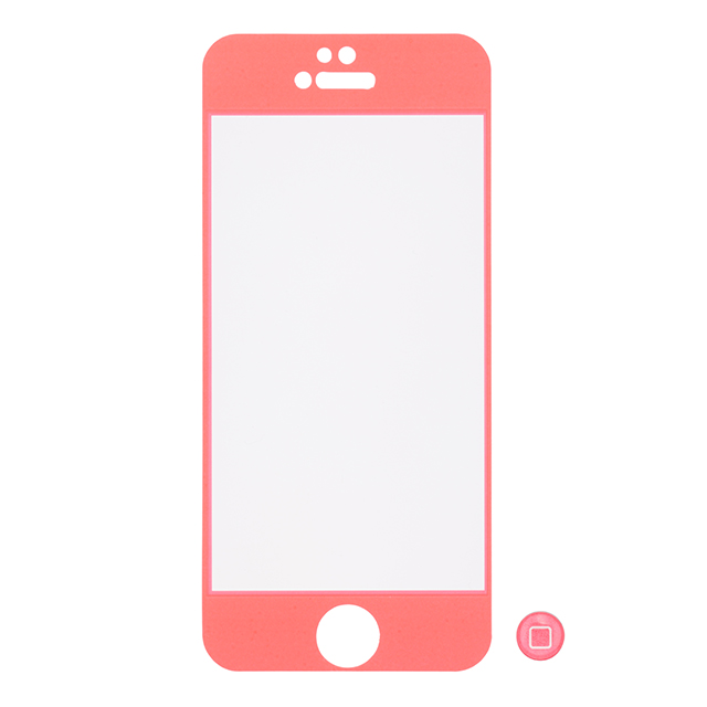 【iPhone5c フィルム】フロントカラー 液晶保護フィルム ピンクサブ画像