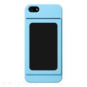 【iPhone5s/5 ケース】Bluevision OsaifuSlim for iPhone 5s/5 Light Blue