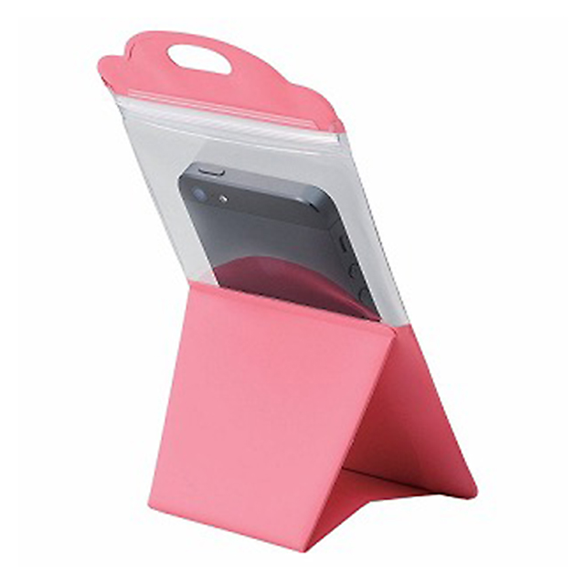 ELECOOK スマートフォン用自立する防滴ケース 4インチ (ピンク)goods_nameサブ画像