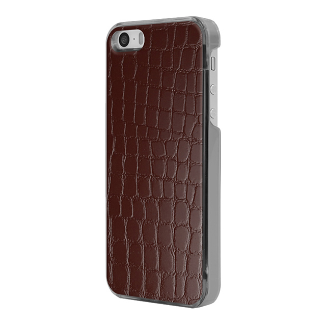 【iPhoneSE(第1世代)/5s/5 ケース】IC-COVER Leather (レザー調ワインレッド)サブ画像
