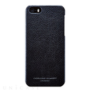 【iPhone5s/5 ケース】KATHARINE HAMNETT LONDON Leather Cover Set (Black)
