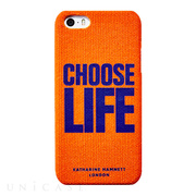 【iPhone5s/5 ケース】KATHARINE HAMNETT LONDON Fabric Cover Set (Orange)