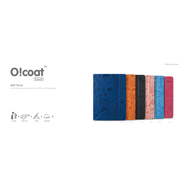 【iPad mini3/2/1 ケース】OZAKI O!coat Slim-Y Travel New Yorkサブ画像