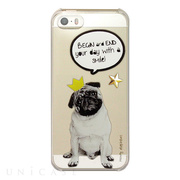 【限定】【iPhone5s/5 ケース】Animal pop case PUG スタッズ