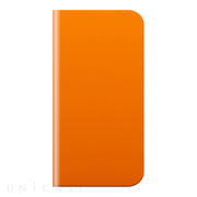 【iPhoneSE(第1世代)/5s/5 ケース】D5 Calf Skin Leather Diary (オレンジ)
