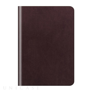 【iPad(9.7inch)(第5世代/第6世代)/iPad Air(第1世代) ケース】D5 Calf Skin Leather Diary (ダークブラウン)