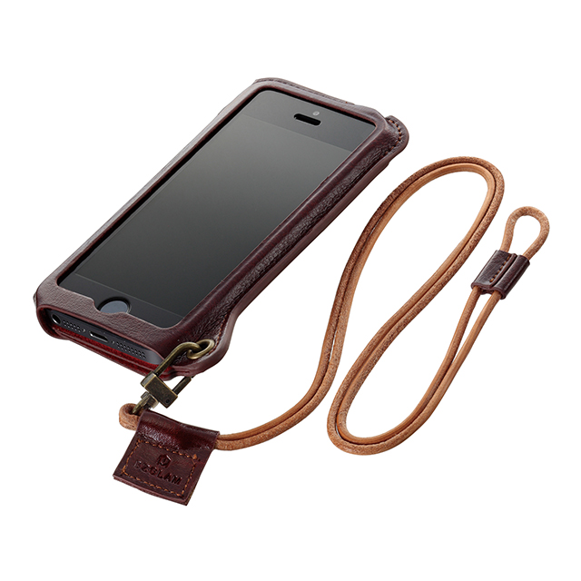 【iPhone5s/5 ケース】BZGLAM Wearable Leather Cover ブラウン
