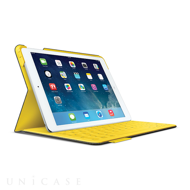 【iPad Air(第1世代) ケース】ファブリックスキン キーボード フォリオ アーバングレー