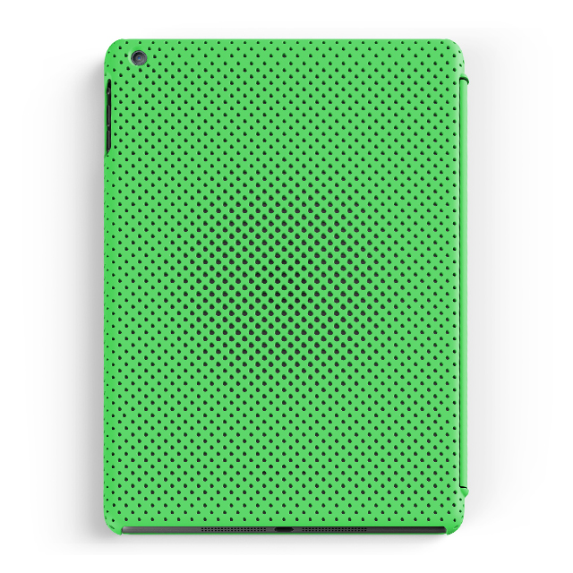 【iPad Air(第1世代) ケース】MESH SHELL CASE MAT GREENサブ画像