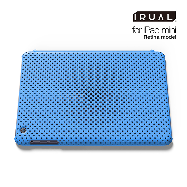 【iPad mini3/2 ケース】MESH SHELL CASE MAT BLUEサブ画像