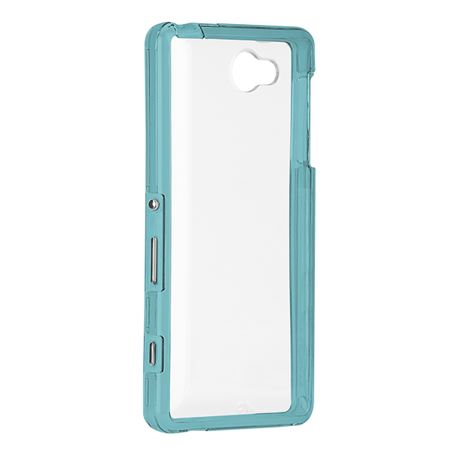 【XPERIA ZL2 ケース】Hybrid Tough Naked Case Clear/Turquoiseサブ画像