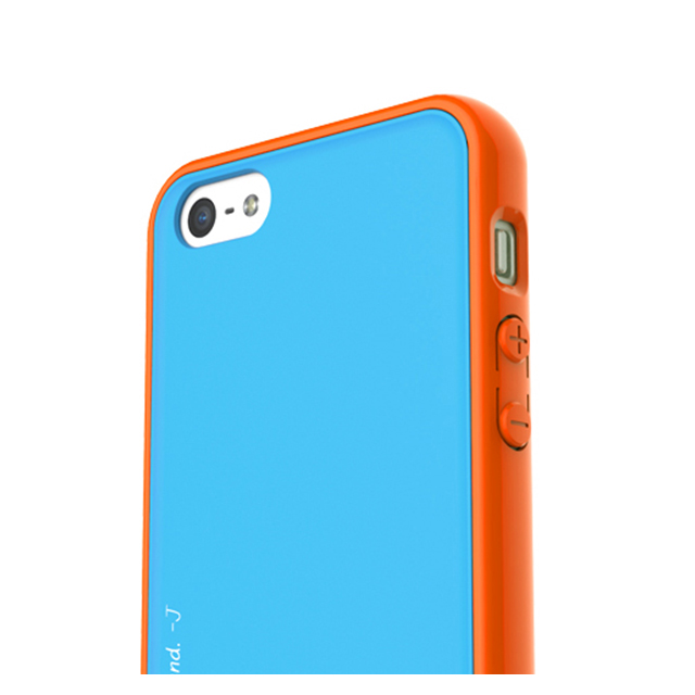 【iPhoneSE(第1世代)/5s/5 ケース】Amy Art Colors (オレンジ+ブルー)サブ画像