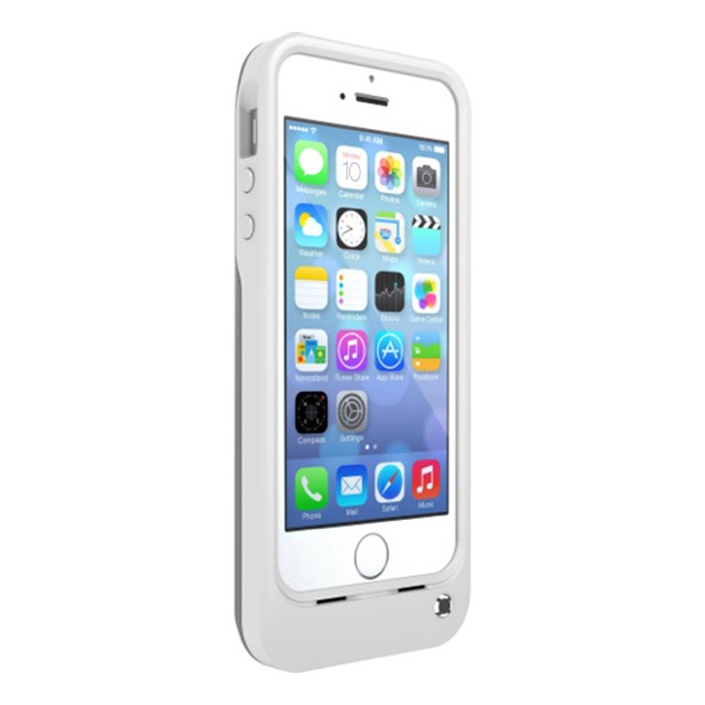 【iPhone5s/5 ケース】Resurgence 耐落下バッテリーケース ホワイト/ガンメタルグレー (GLACIER)サブ画像