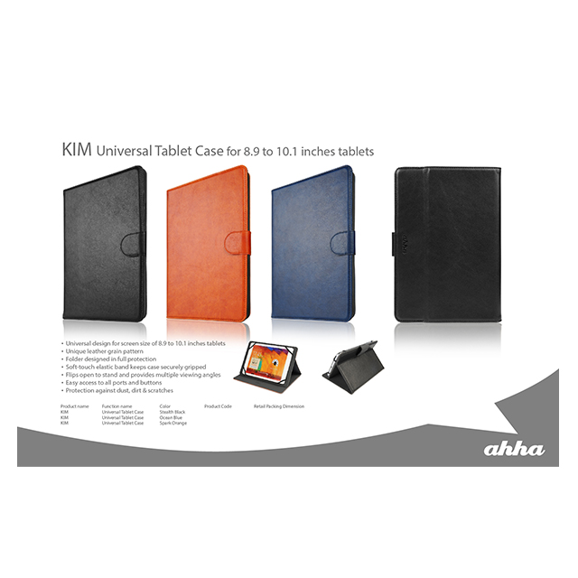 【マルチ タブレットケース】Universal Tablet Case KIM Spark Orange (8.9～10インチ)サブ画像